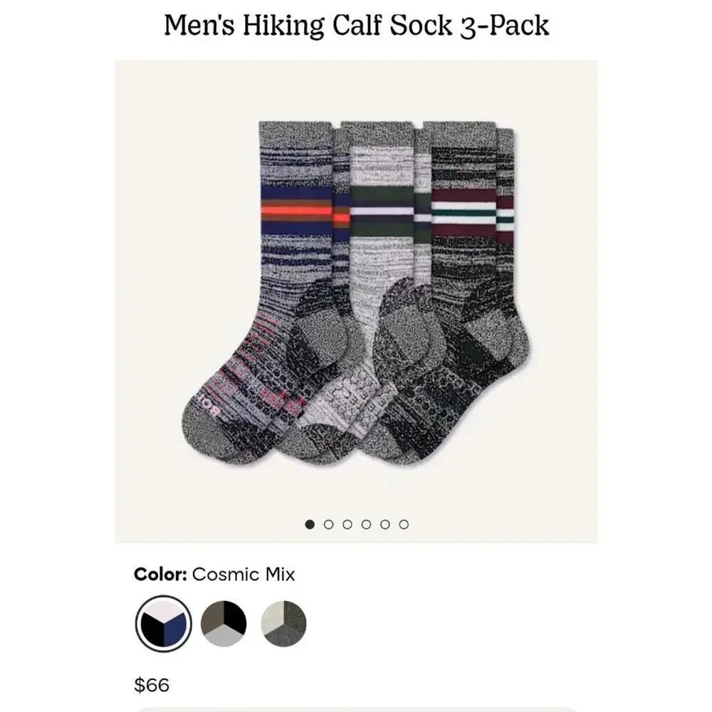 NWOT Bombas Men’s Hiking Calf Socks L Hex Tec – 3 Pairs - Picture 7 of 7